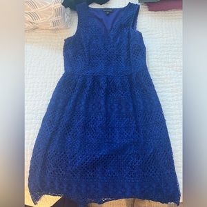 Blue lace dress